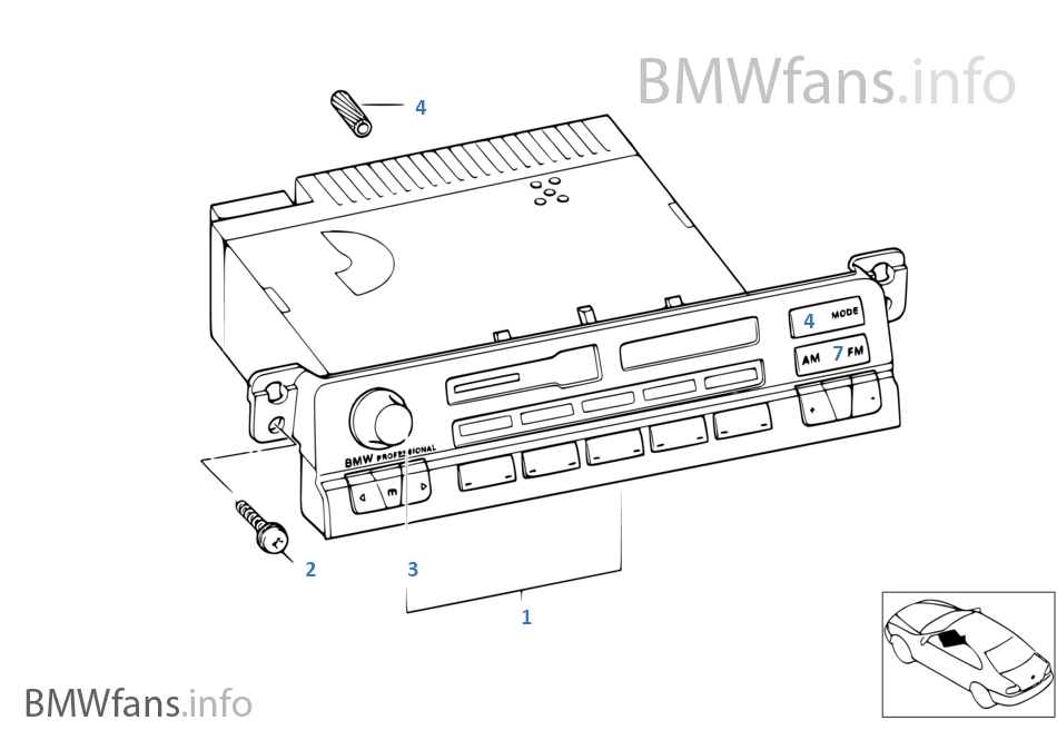 收音機 BMW Professional