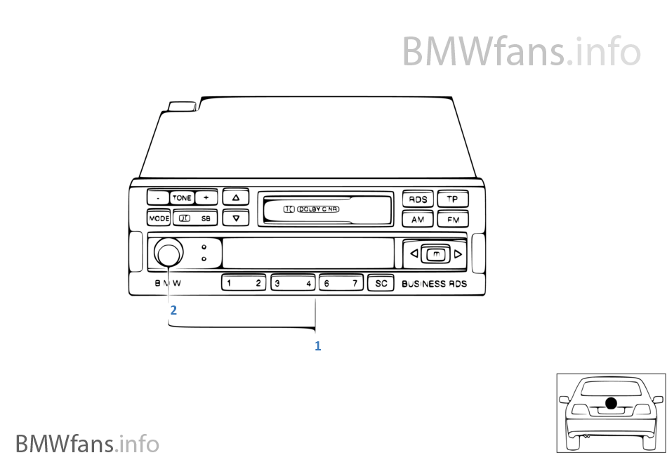 Rádio BMW Business RDS