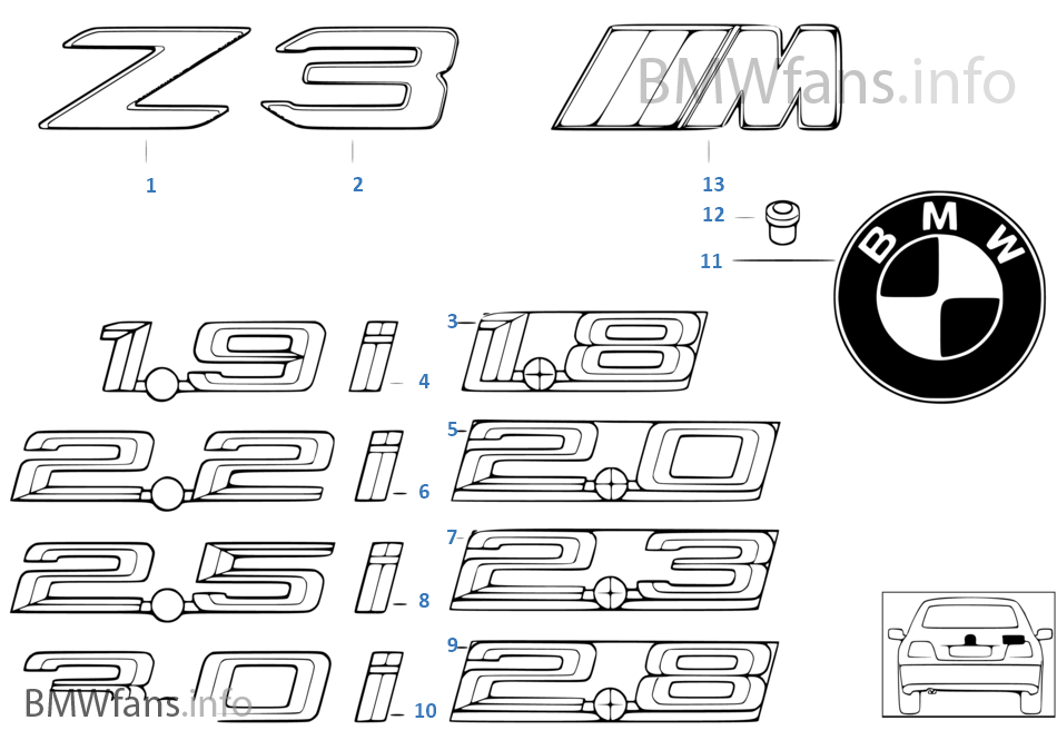 Emblems / letterings