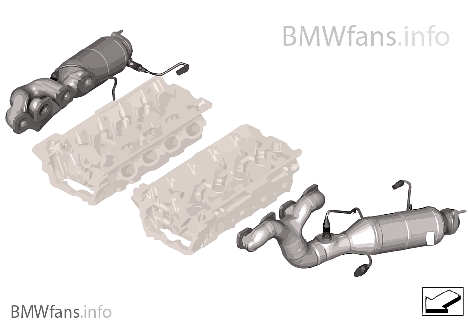 Exhaust manifold — oxygen sensors