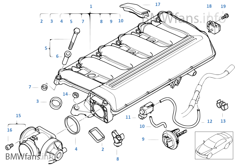 Intake manifold AGR with flap control