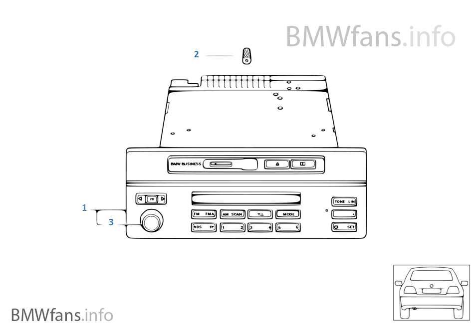 BMW Business radio without MID