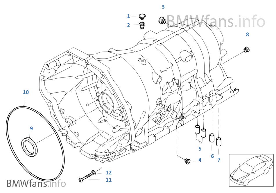 GA6HP32Z housing with mounting parts
