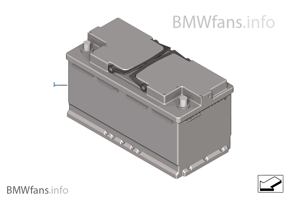 Solo p Giappone-Batteria originale BMW