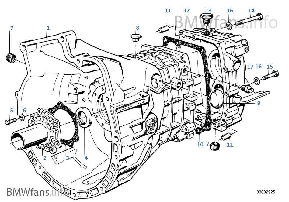 Zf s5-16 housing+attaching parts