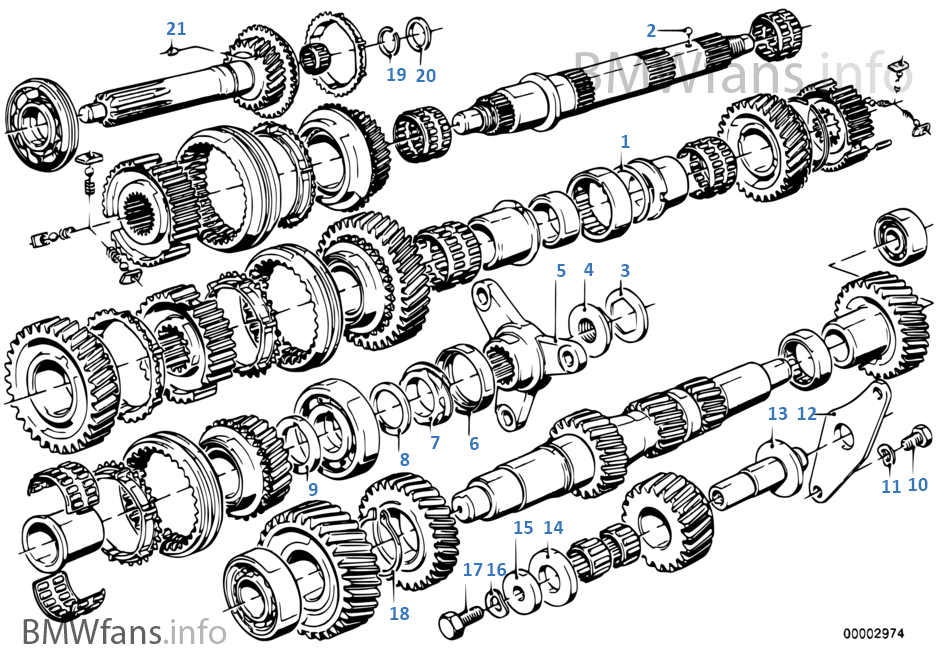 Getrag 265/6 gearset parts