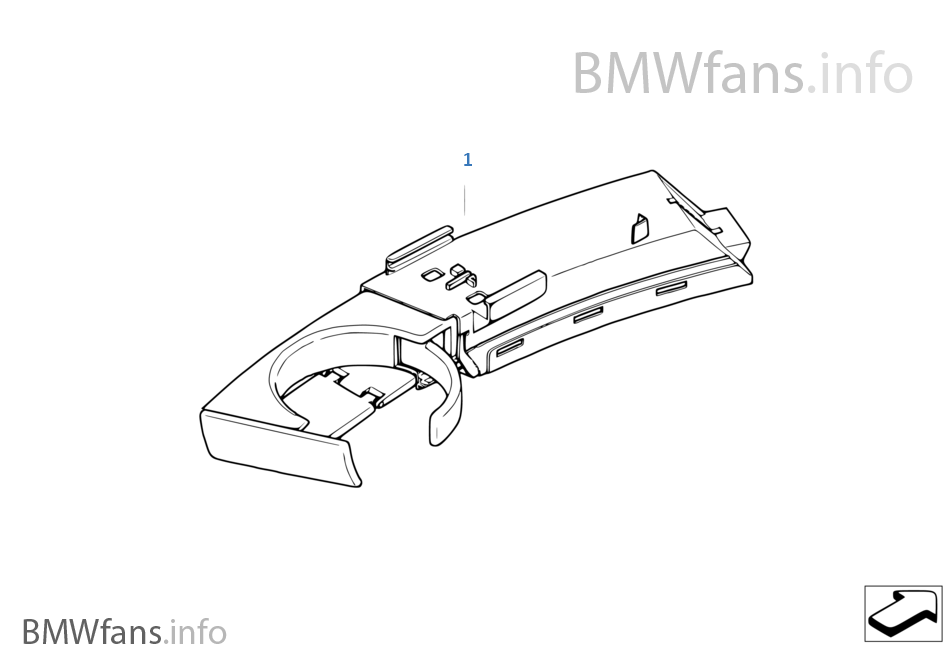 Cup holder retrofit, front