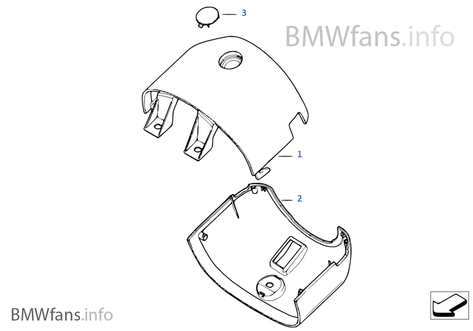 Individual steering column cover