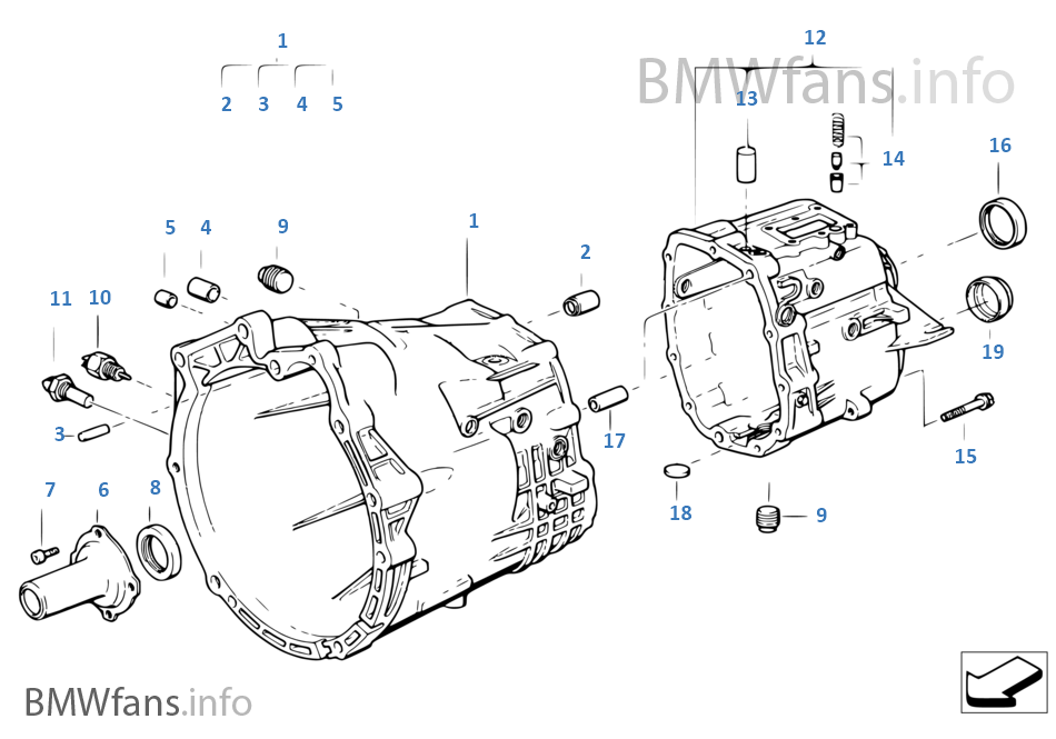 GS5S31BZ(SMG) Housing and mounting parts