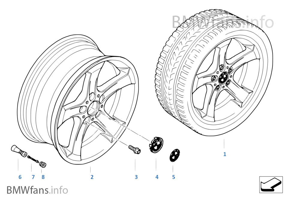 BMW 輕質合金輪輞 星形輪幅 146
