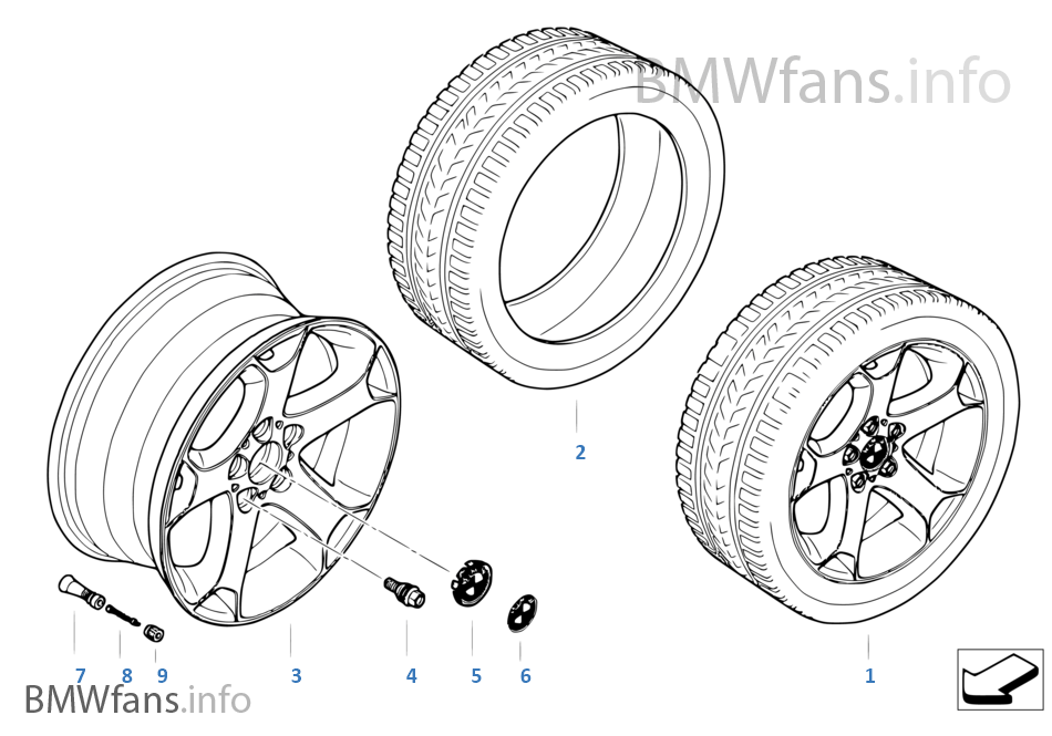 BMW 輕質合金輪輞 Y 輪幅 131
