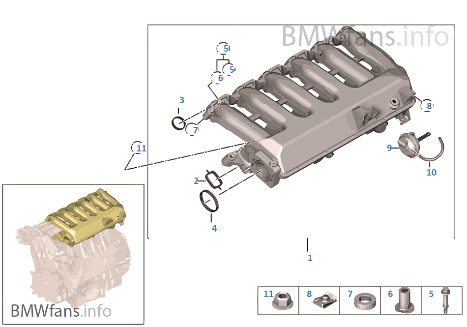 Intake manifold- Vacuum-controlled
