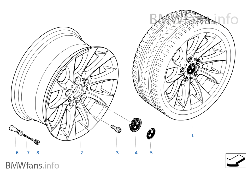 BMW LA wheel turbine styling 201