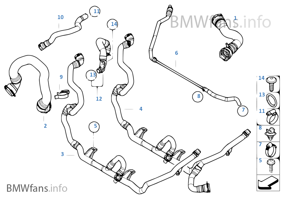 Radiator Hose fits BMW Z4 E89 3.0 Lower 09 to 16 N54B30A Coolant Gates Quality 