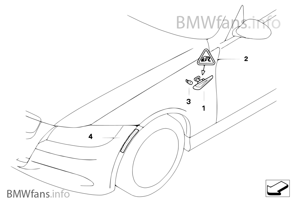 Additional turn indicator lamp