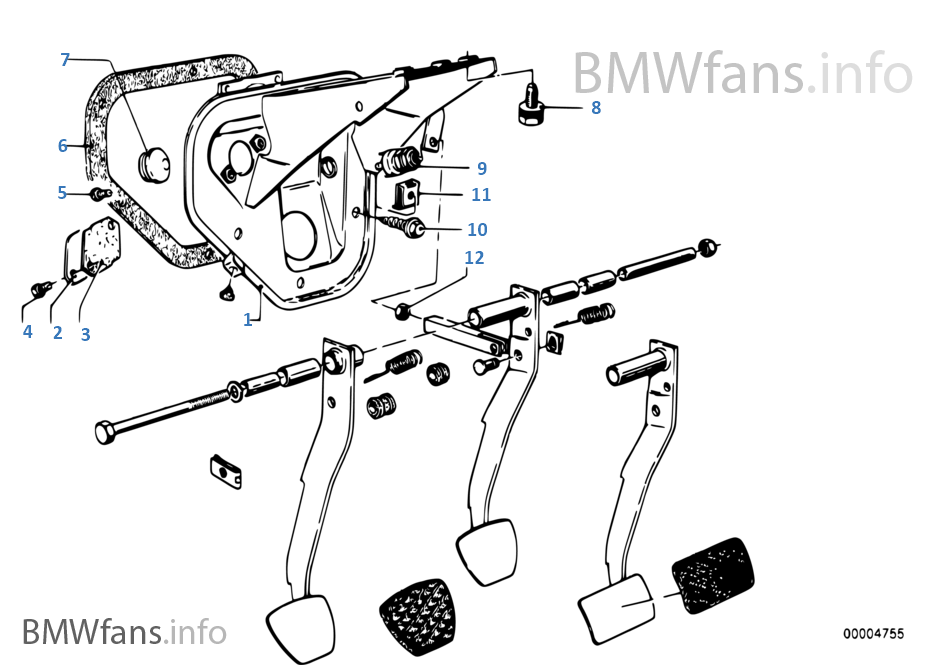 Pedals-supporting bracket