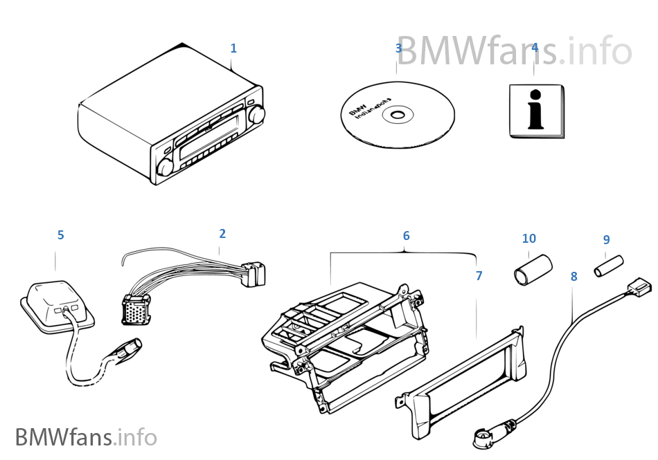 Replacement parts for radio navigation