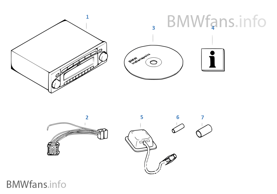  Piezas de repuesto para radionavegación |  BMW Z3 E36 Z3 1.8 M43 Europa