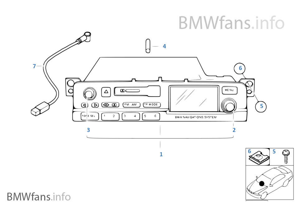 Radio BMW navegación