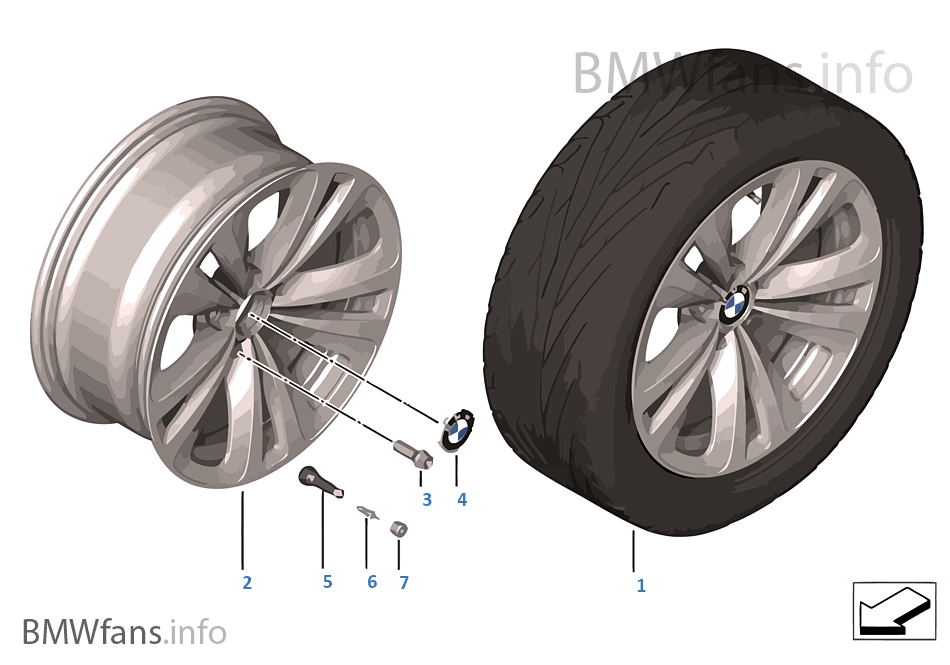 BMW LA wheel Double Spoke 234 — 18''
