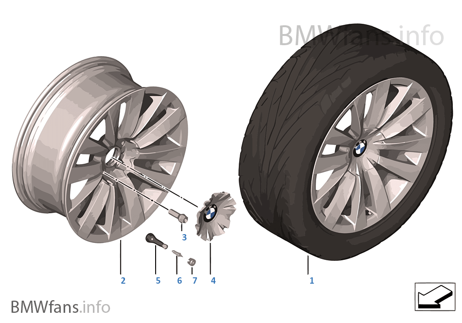 BMW LA wheel Double Spoke 253 — 20''