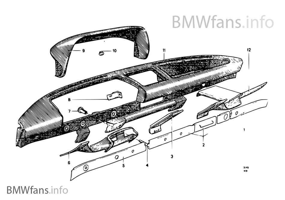 Verkleidung Instrumententafel