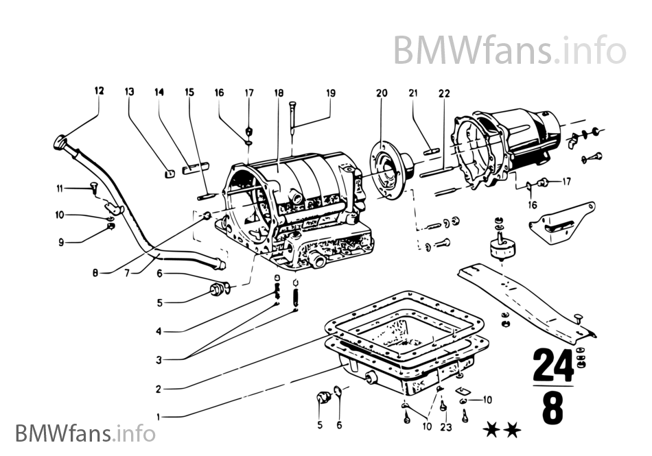 ชิ้นส่วนแยกชิ้น ZF 3HP20