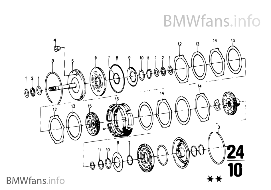 Jednotlivé díly ZF 3HP20