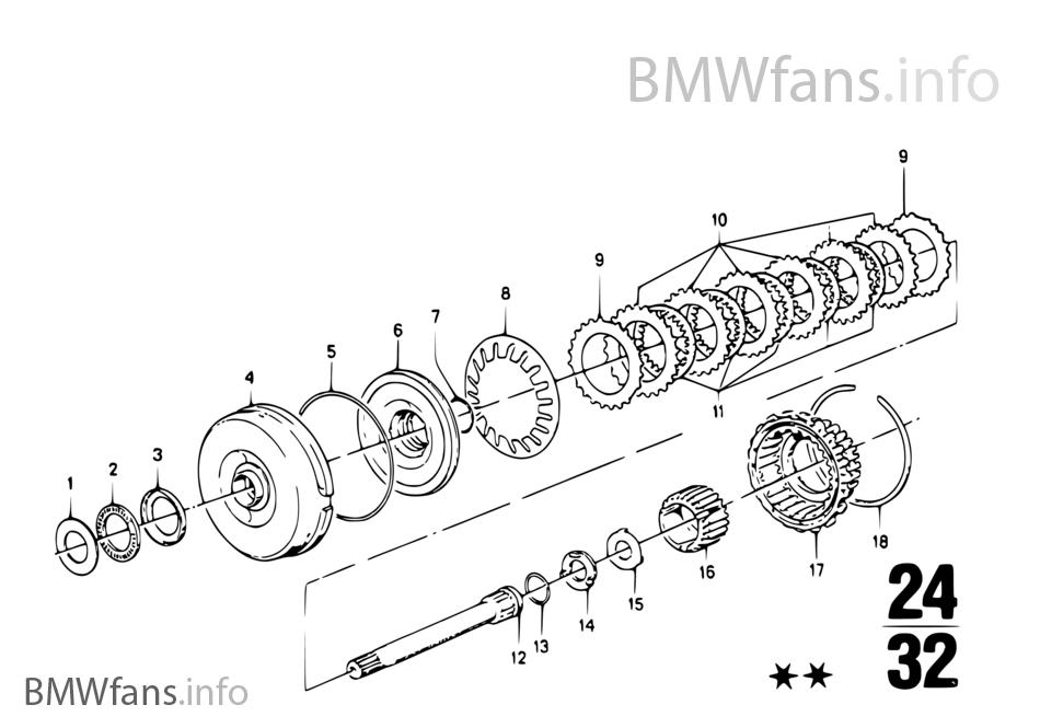 ZF 3HP22 Συμπλέκτης κίνησης A