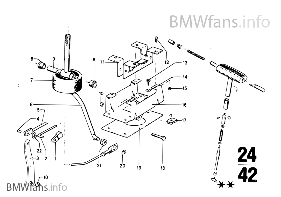 ZF 3HP22 シフトメカニズム/P ロック