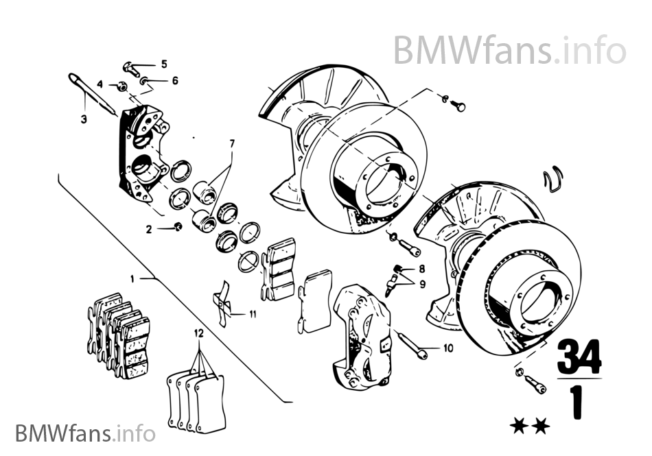 Front wheel brake