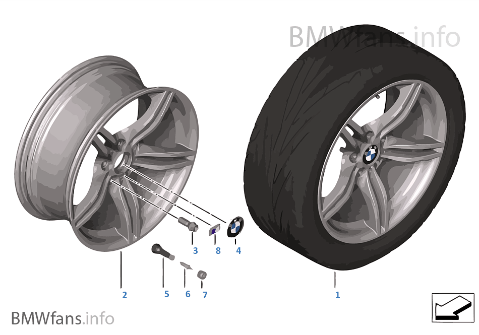 BMW LA wheel, M Double Spoke 326