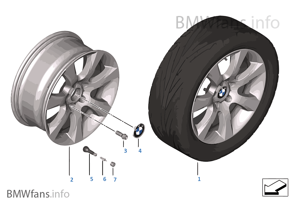 BMW LA wheel Star Spoke 330 — 18''