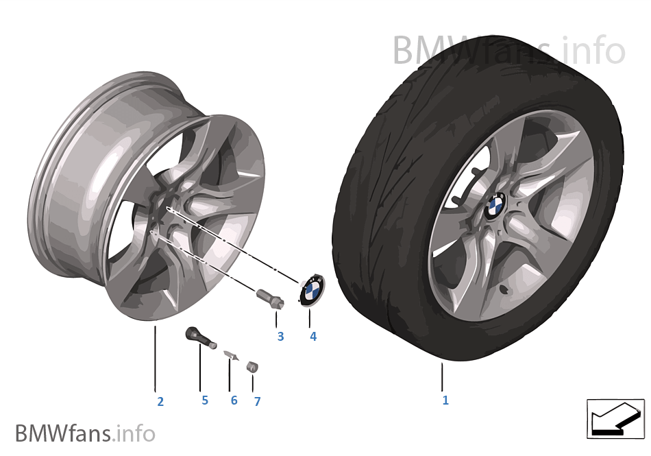 BMW 輕質鋁合金輪輞 星式輪輻 339