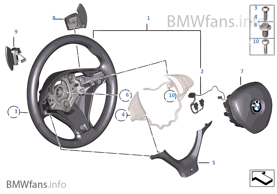 M 跑車方向盤 安全氣囊 多功能 / 旋鈕