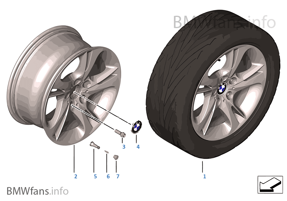 BMW LA wheel turbine styling 292