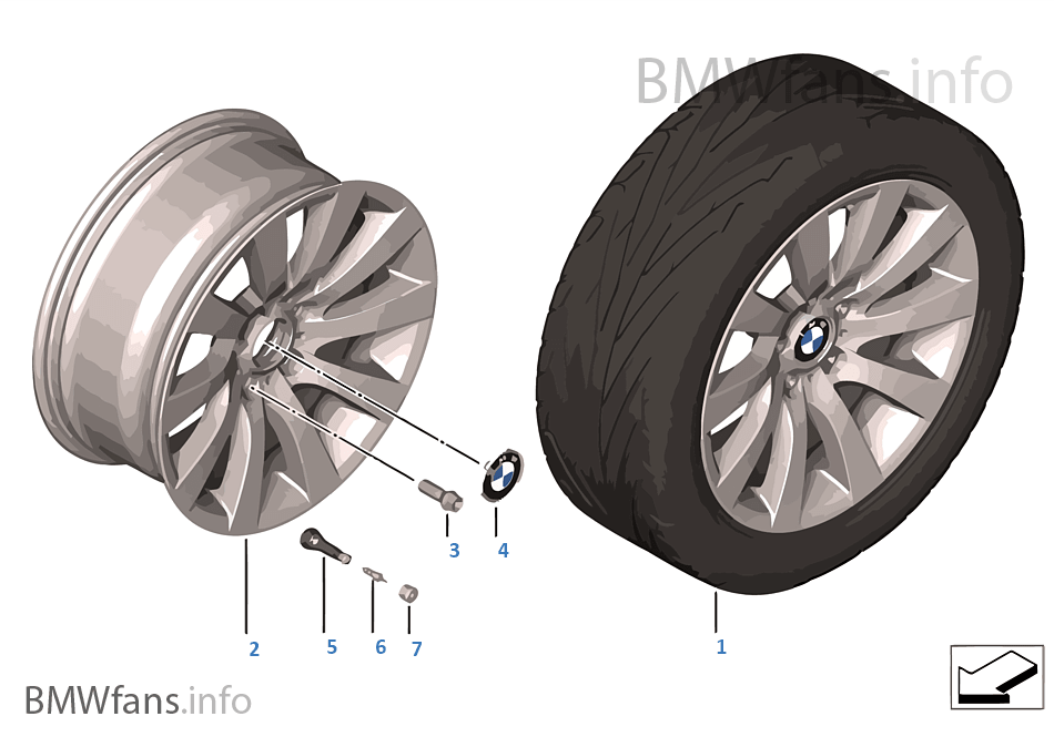 Л/с диск BMW турбинный дизайн 271 — 18''