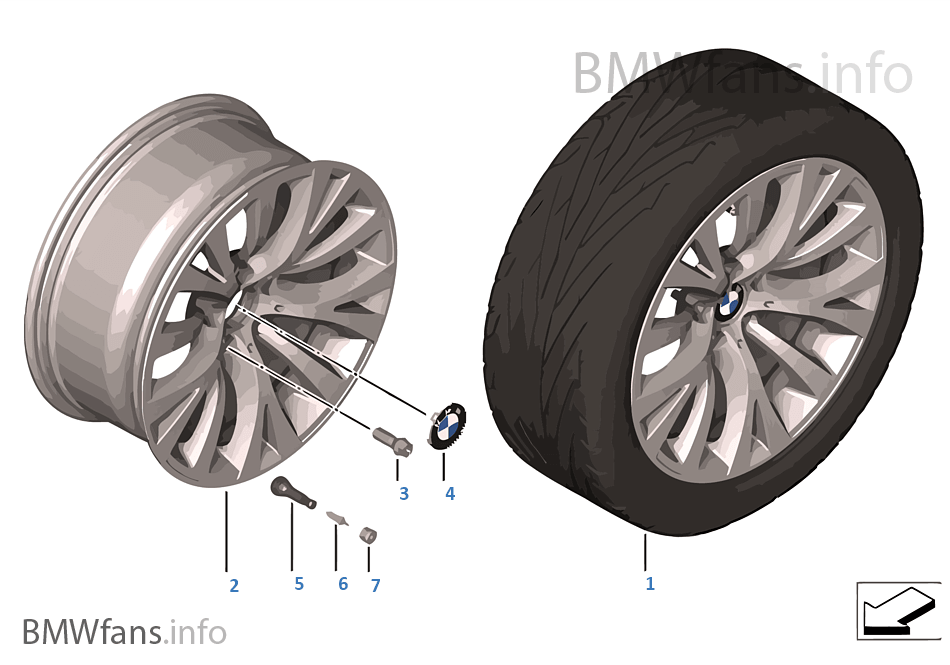 BMW LA wheel Y-Spoke 315 — 19''