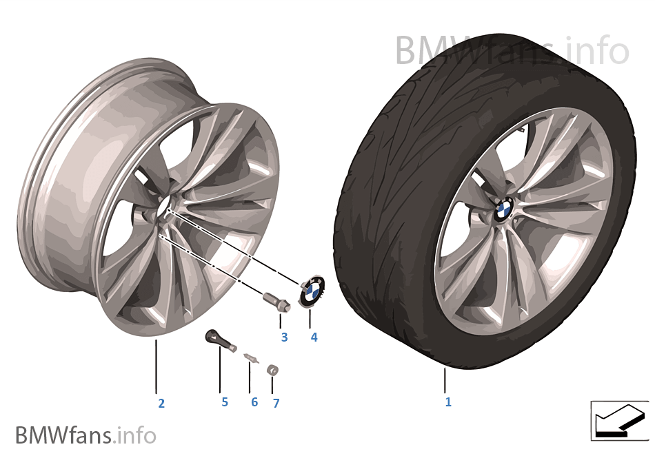 BMW LA wheel Double Spoke 316 — 20''