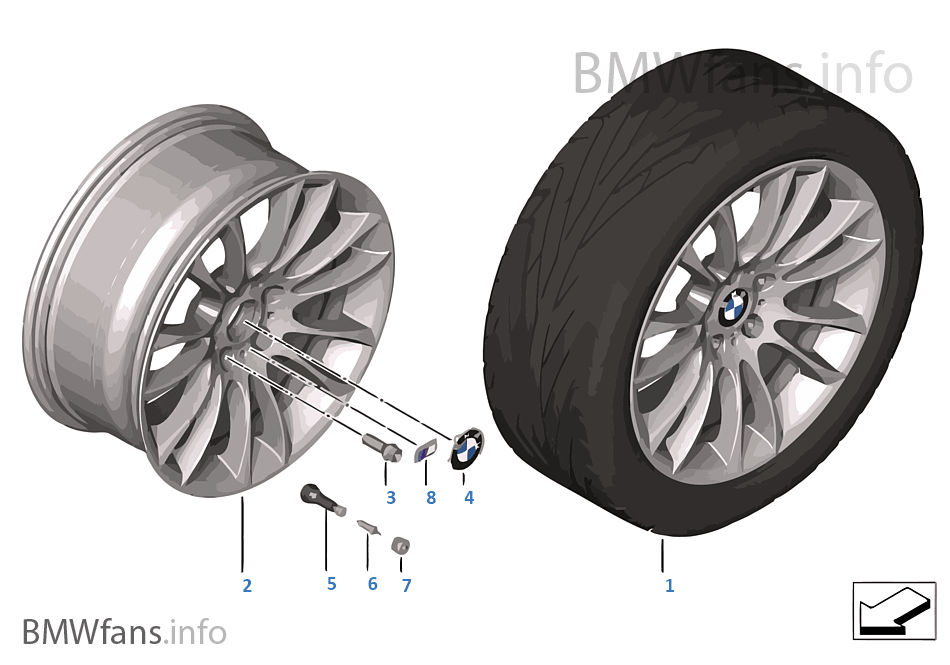 BMW LA wheel M V-Spoke 302 — 19''