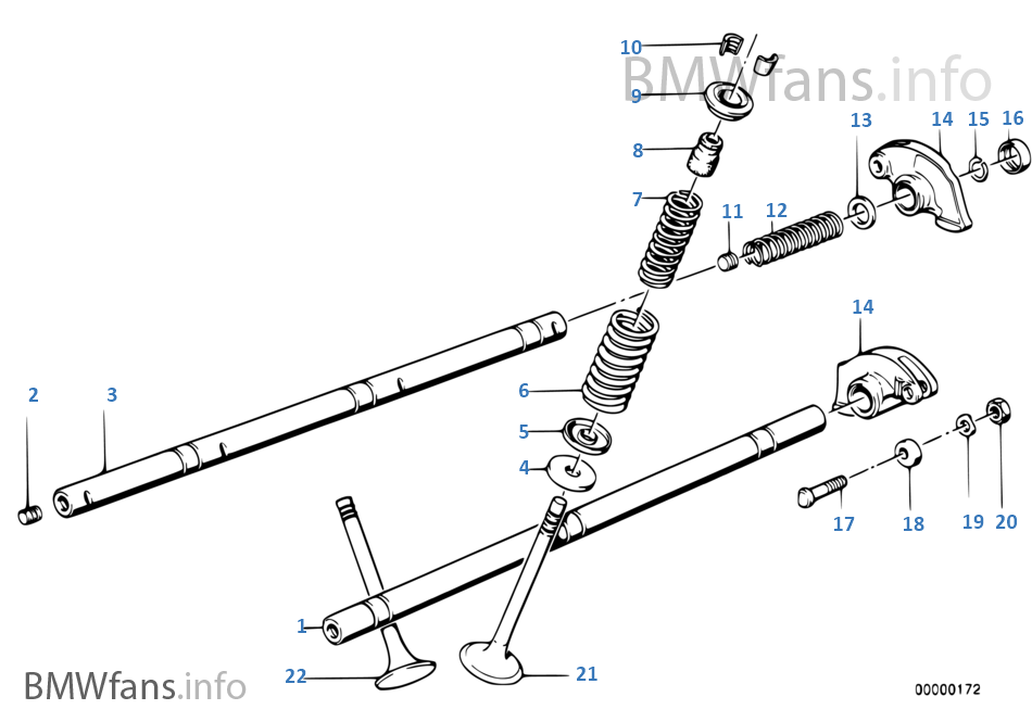 Timimg gear — rocker arm/valves