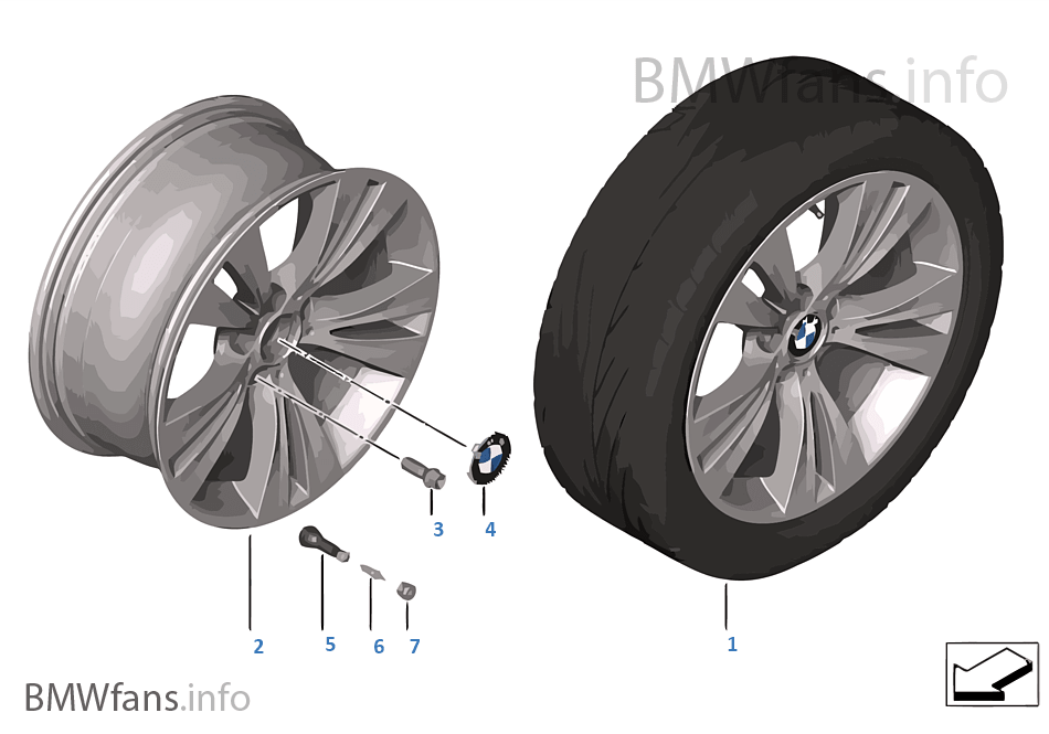 BMW LA wheel, Double Spoke 309