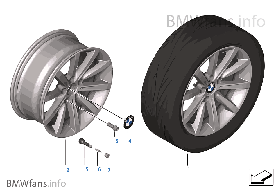 BMW LA wheel Star Spoke 365 — 18''