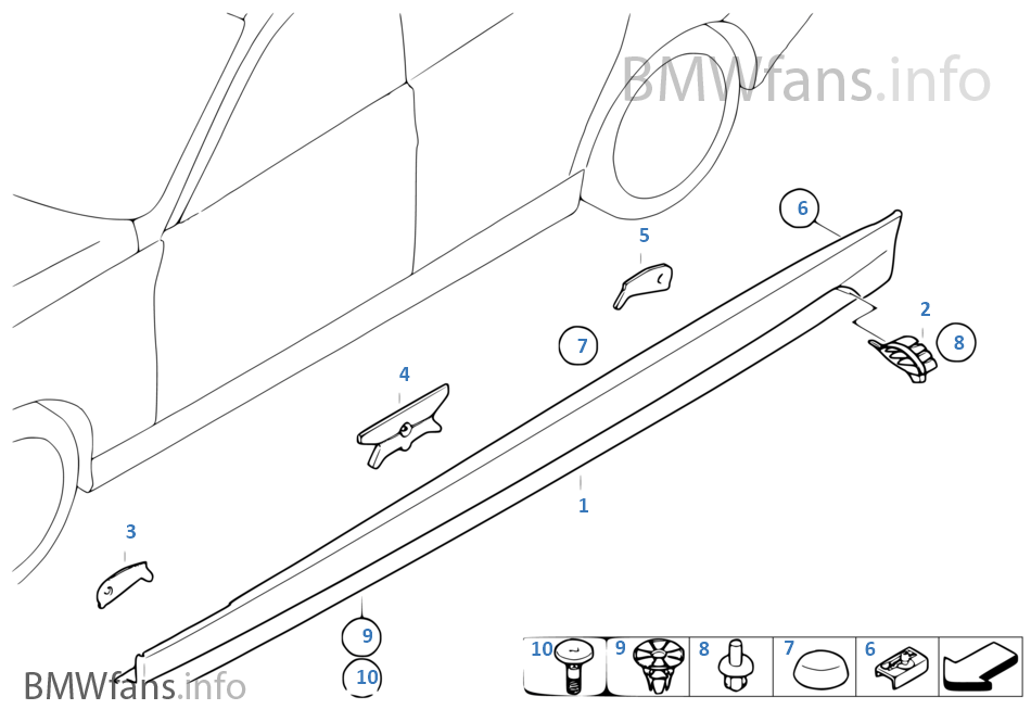 BMW 퍼포먼스 공기역학 로커패널
