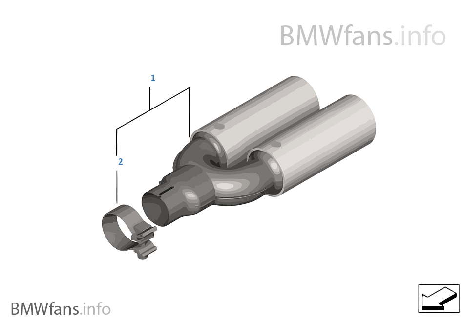 Tailpipe tip, BMW Performance