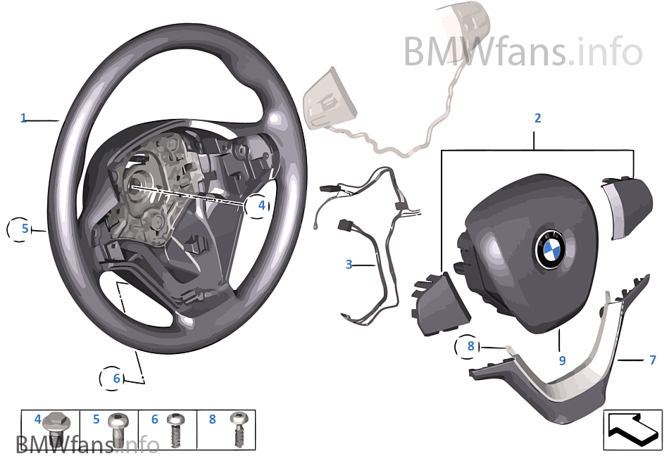 Airbag sports steering wheel
