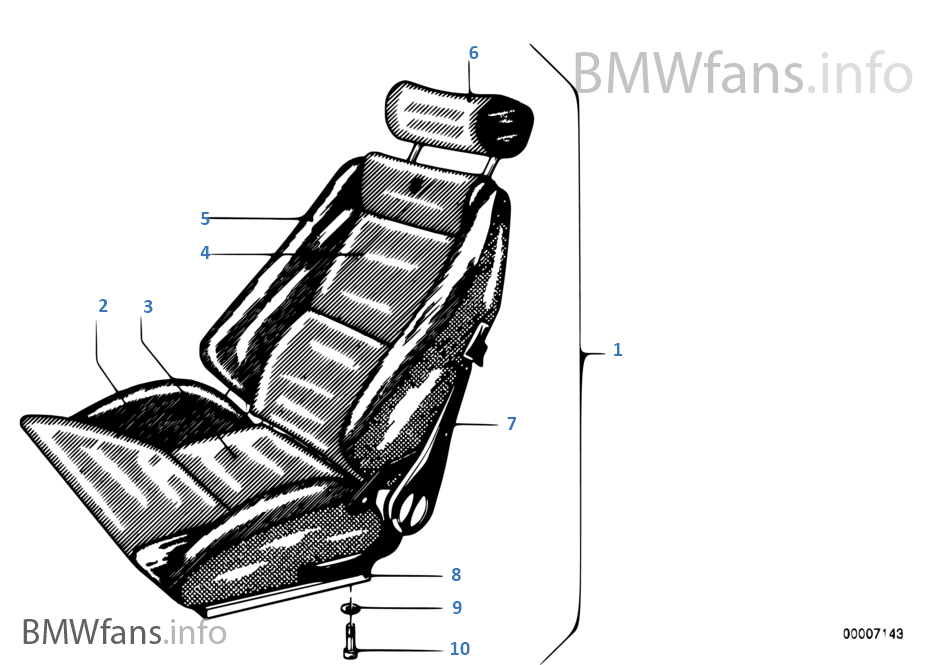 Fotel sportowy BMW