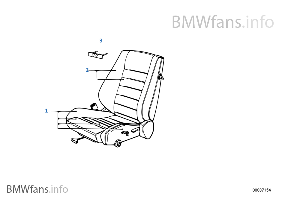 Pokrowiec fotela sportowego BMW
