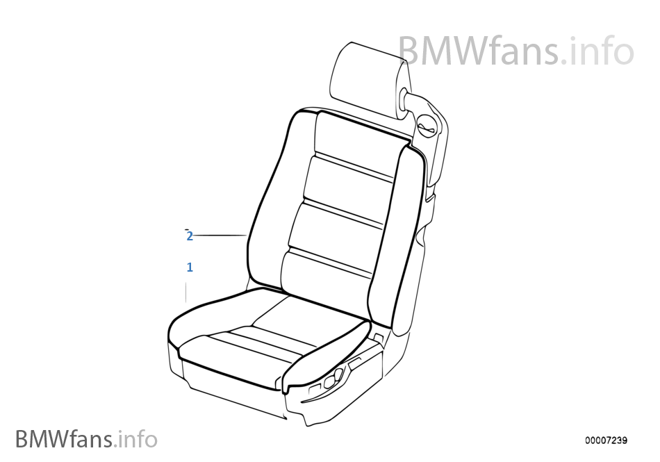 BMW sports seat cover