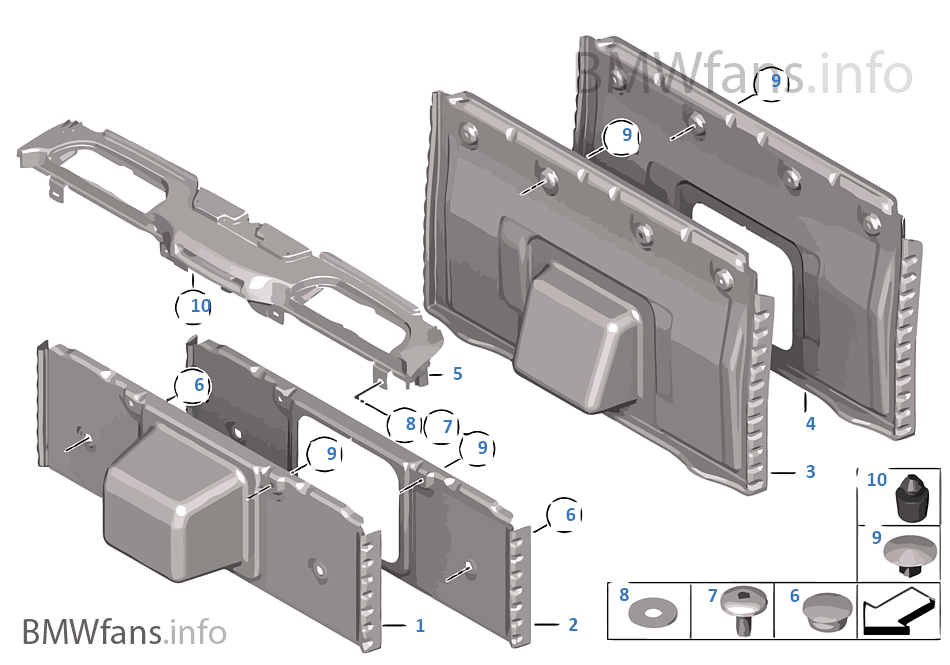 Trunk partition trim panel